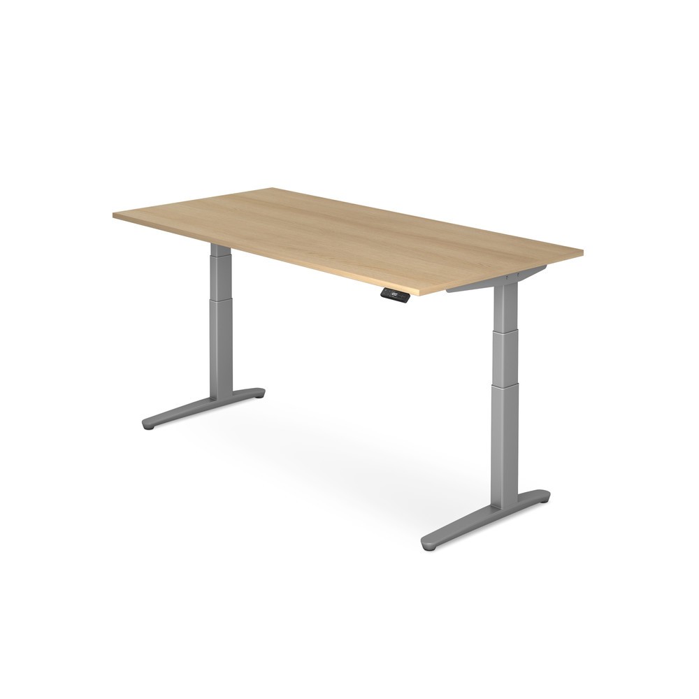 Produktabbildung Nr. 1: Hammerbacher Elektrisch höhenverstellbarer Schreibtisch, mit Memoryschalter, C-Fuss, BxT 1.600 x 800 mm, Eiche