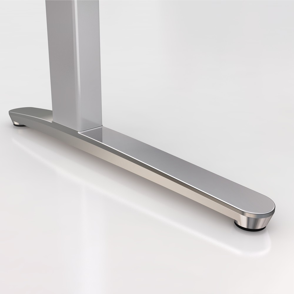Produktabbildung Nr. 2: Hammerbacher Elektrisch höhenverstellbarer Schreibtisch, mit Memoryschalter, C-Fuss, BxT 1.600 x 800 mm, grau