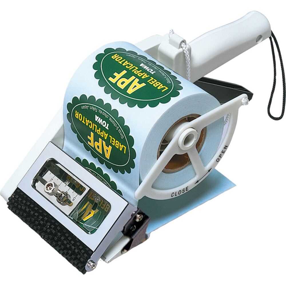 Produktabbildung: Hand-Etikettenspender TO 100 APF – für grosse runde Etiketten (50–100 mm Breite), Etikettenhöhe 20–60 mm