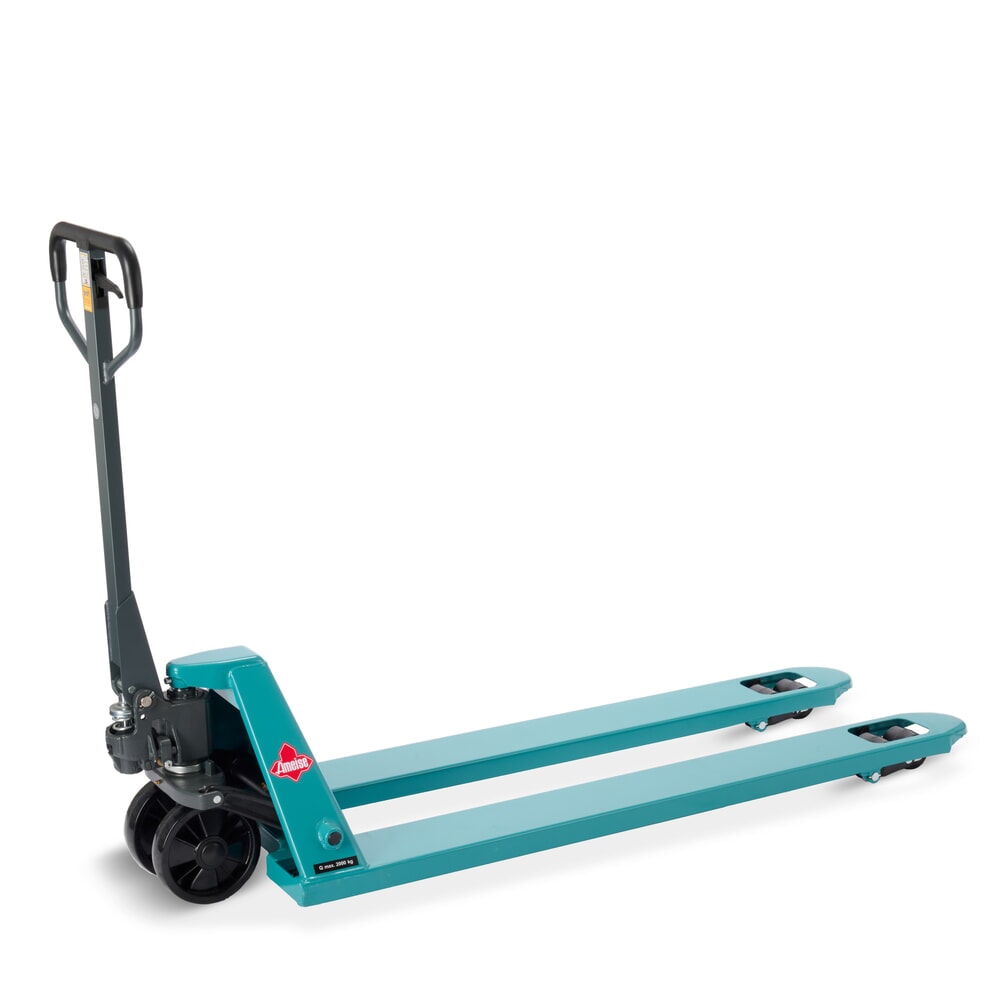 Produktabbildung Nr. 1: Handhubwagen Ameise® PTM 2.0, Tragfähigkeit 2.000 kg, Gabellänge 1.500 mm, Polyurethan, Tandemrollen