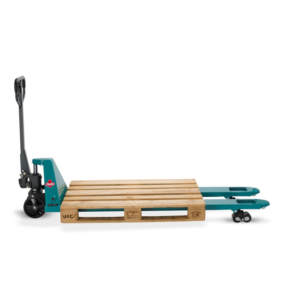 Produktabbildung Nr. 8: Handhubwagen Ameise® PTM 2.0, Tragfähigkeit 2.000 kg, Gabellänge 1.800 mm, Polyurethan, Tandemrollen