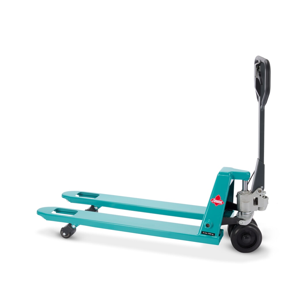 Produktabbildung Nr. 4: Handhubwagen Ameise® PTM 2.5 mit Handbremse, Tragfähigkeit 2.500 kg, Gabellänge 1.150 mm, Vollgummi/Polyurethan