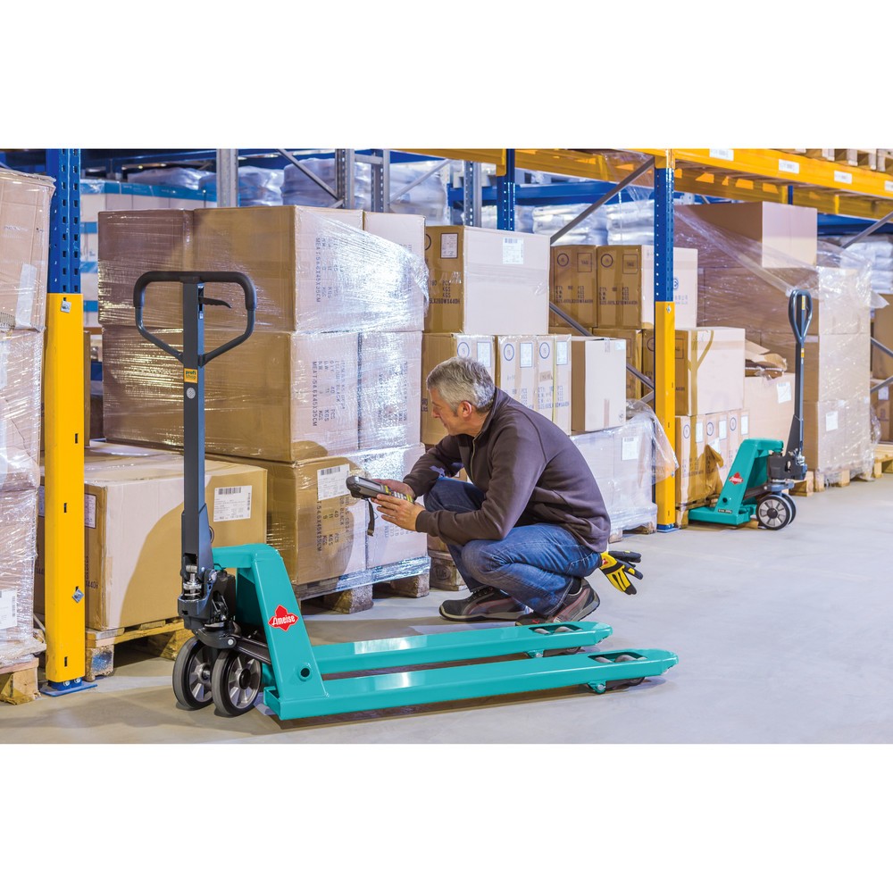 Produktabbildung Nr. 8: Handhubwagen Ameise® PTM 2.5, Tragfähigkeit 2.500 kg, Gabellänge 1.150 mm, Vollgummi/Polyurethan, Tandemrollen