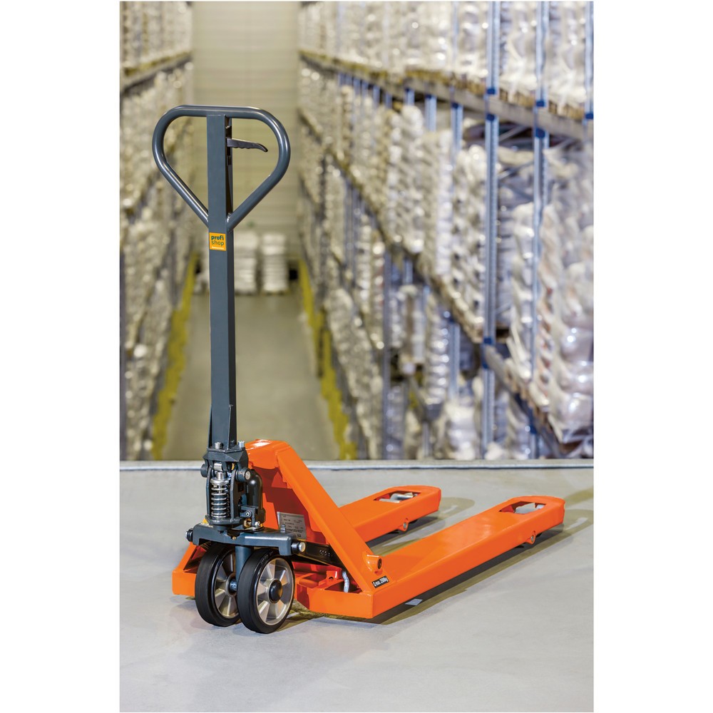 Produktabbildung Nr. 3: Handhubwagen BASIC PTM 2.0, Tragfähigkeit 2.000 kg, Gabellänge 1.150 mm, Vollgummi/Polyurethan, Tandemrollen