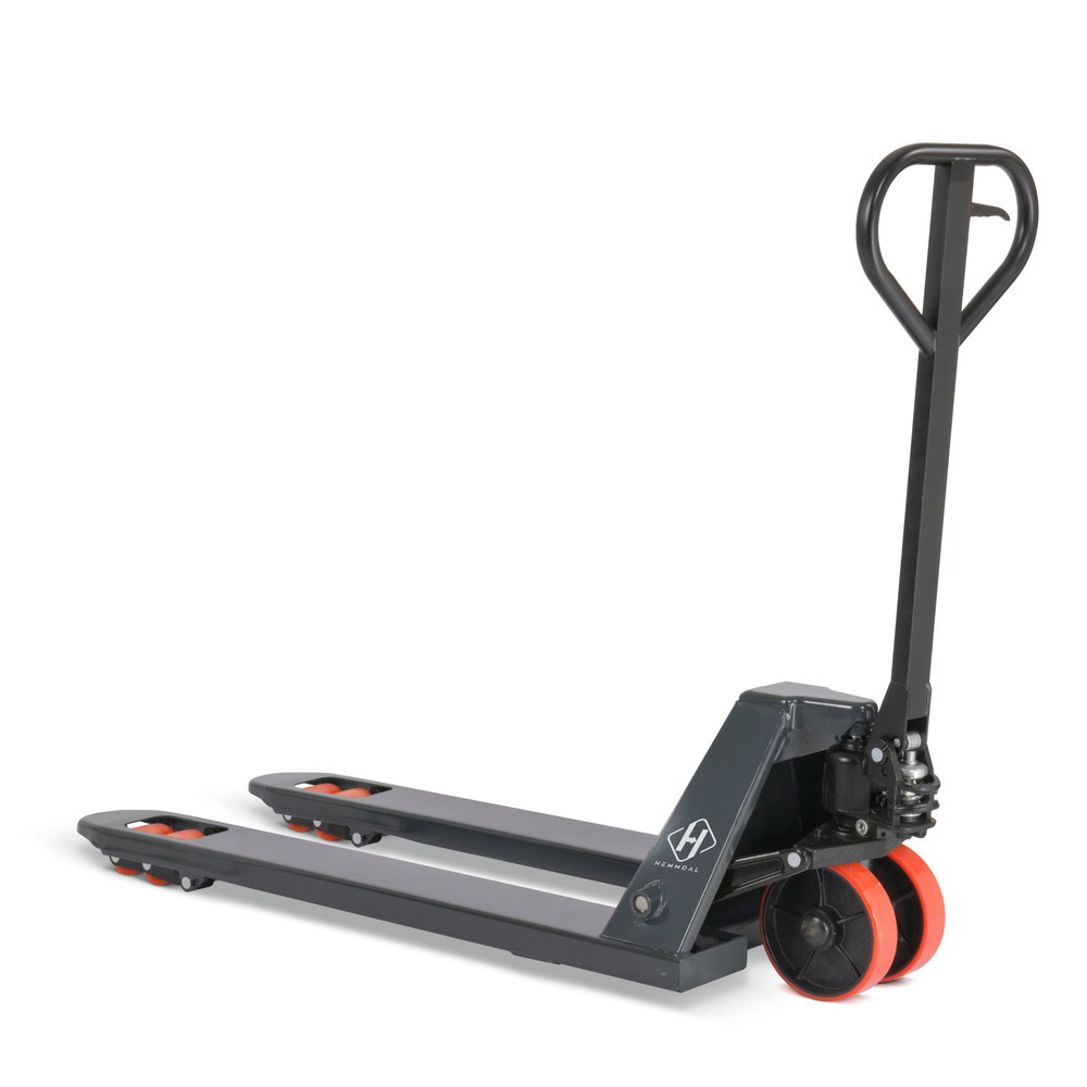 Produktabbildung: Handhubwagen HEMMDAL PTM 2.0, Tragfähigkeit 2.000 kg, Gabellänge 1.150 mm, Polyurethan, Tandemrollen