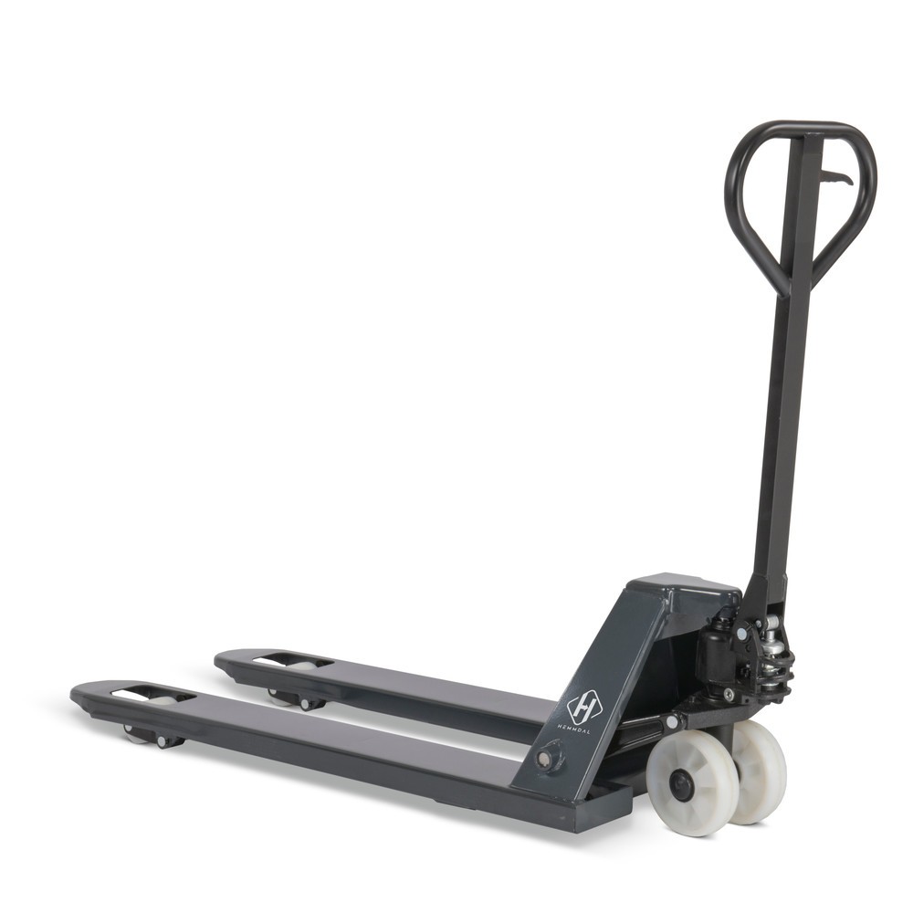 Produktabbildung: Handhubwagen HEMMDAL PTM 2.0, Tragfähigkeit 2.000 kg, Gabellänge 1.150 mm, Nylon/Nylon, Einfachrolle