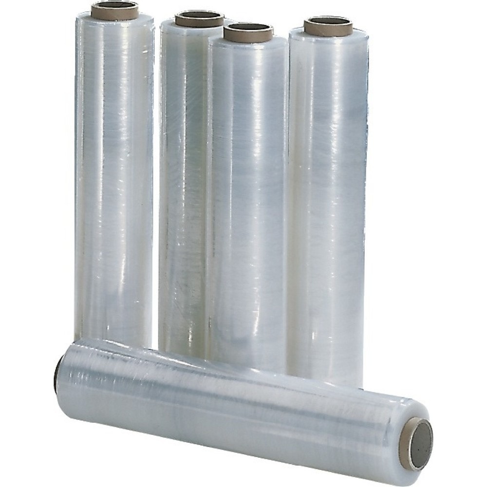 Produktabbildung: Handstretchfolie, BxL 450 mm x 300 m, Dreischichtfolie, Stärke 17 µm