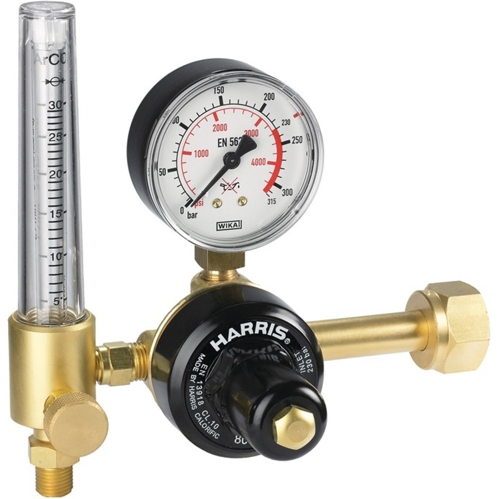 Illustration du produit: HARRIS Flaschendruckminderer 801, 200 bar 30 l/min, Argon / CO₂, W 21,8 x 1/14″ RH