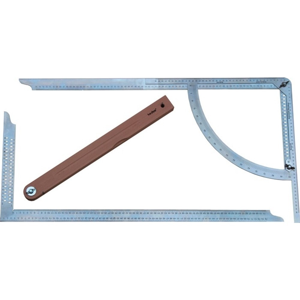 Illustration du produit: HEDUE Anreißgerät Alpha Classic Set, Edelstahl rostfrei, 500 mm Buchenholzschmiege