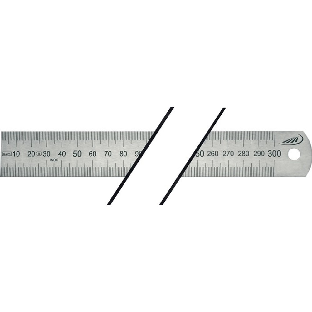 Illustration du produit: HELIOS PREISSER Stahlmaßstab, Stahl biegsam, Länge 300 mm, Teilung A = mm/mm