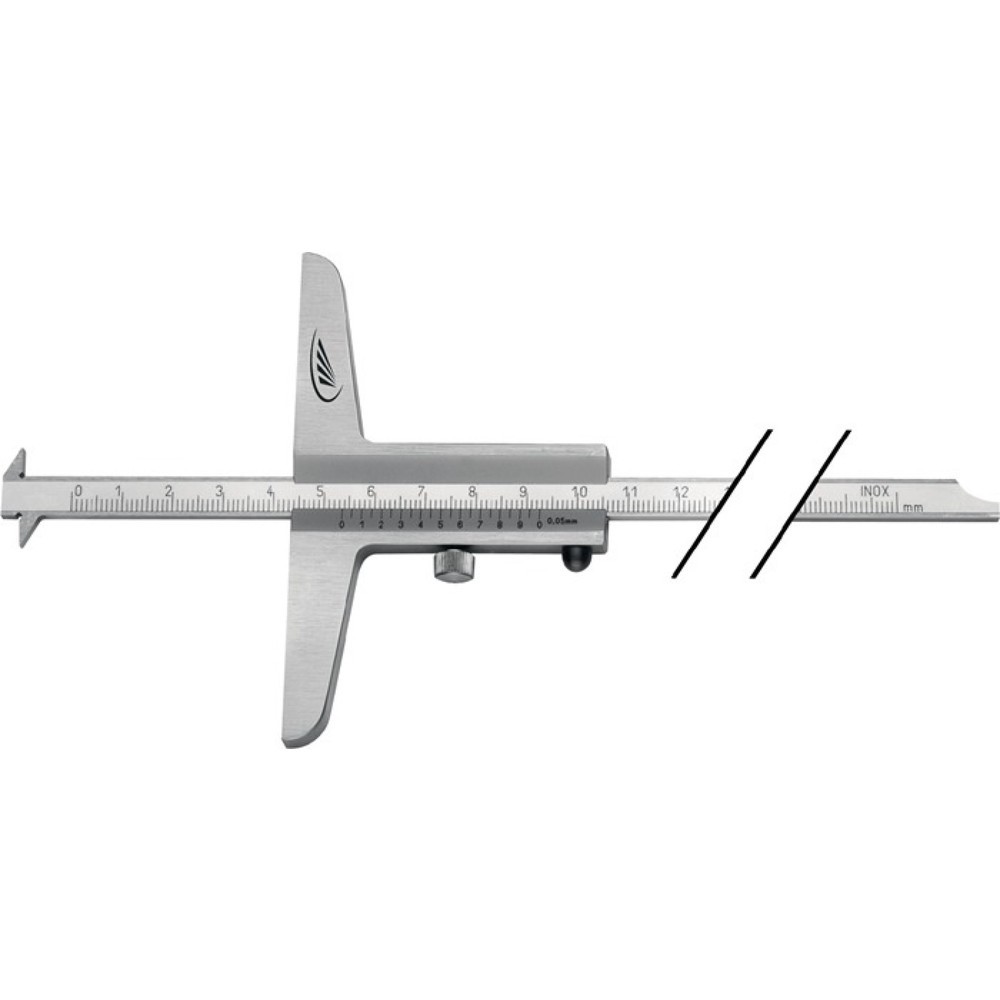 Illustration du produit: HELIOS PREISSER Tiefenmessschieber, abgesetzte Messschiene 8 x 3 mm, 200 mm