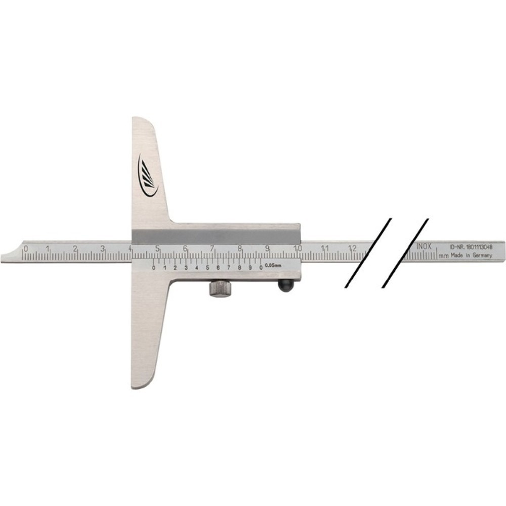 Illustration du produit: HELIOS PREISSER Tiefenmessschieber DIN 862, gerade Messschiene 12 x 4 mm, 300 mm