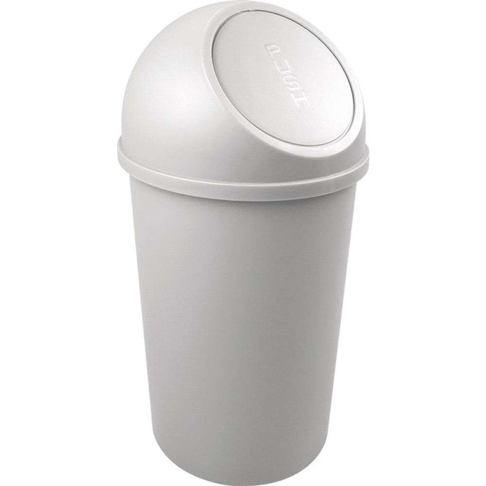 Produktabbildung: helit Abfallbehälter, 25 l lichtgrau, H615xØ312mm