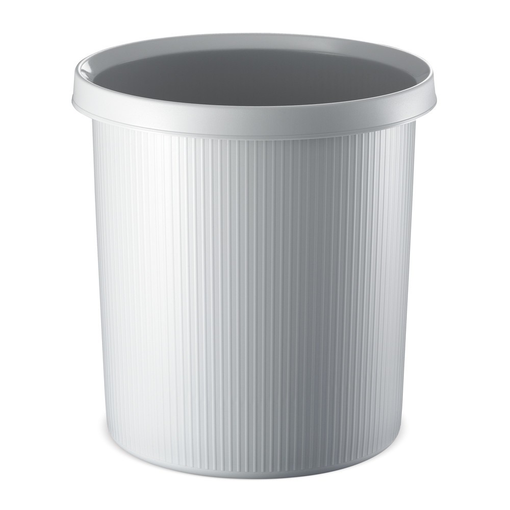Produktabbildung: helit Papierkorb Office, 45 Liter, PE, grau
