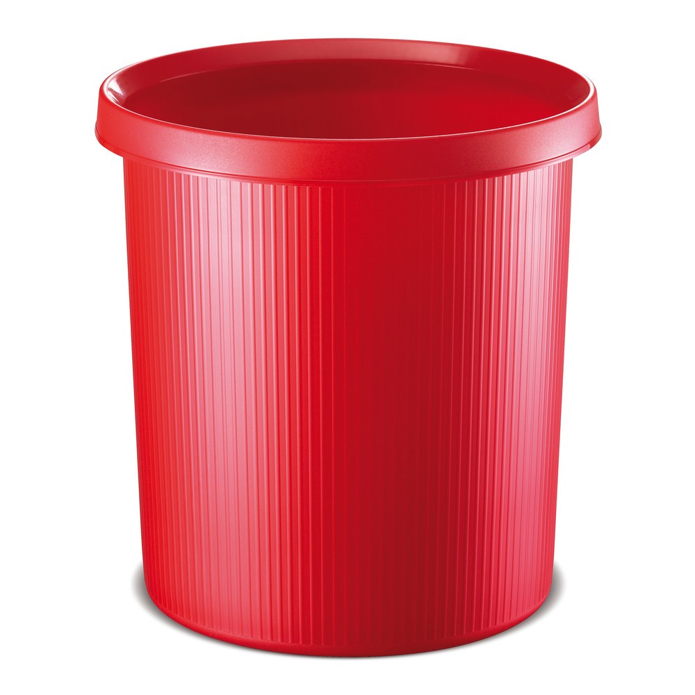 Produktabbildung: helit Papierkorb Office, 45 Liter, PE, rot