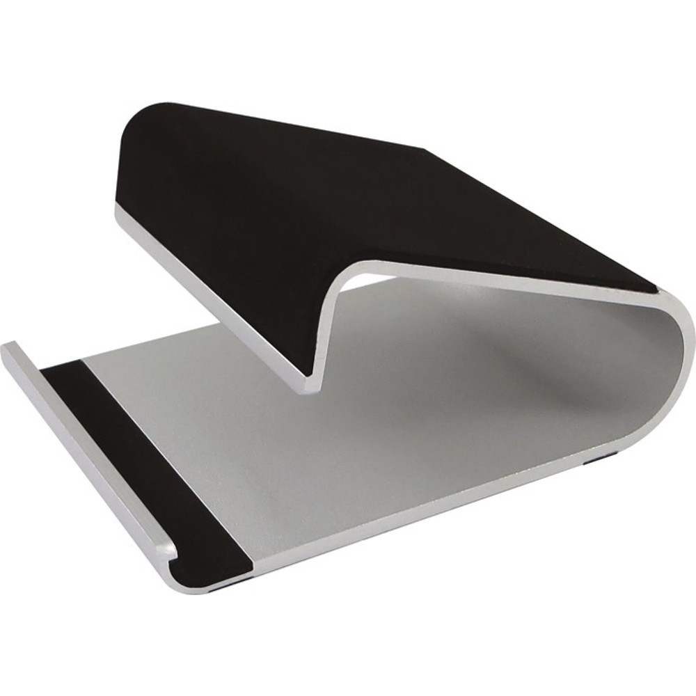 Produktabbildung: helit Tablethalter, Aluminium silber, B100xT135xH68mm