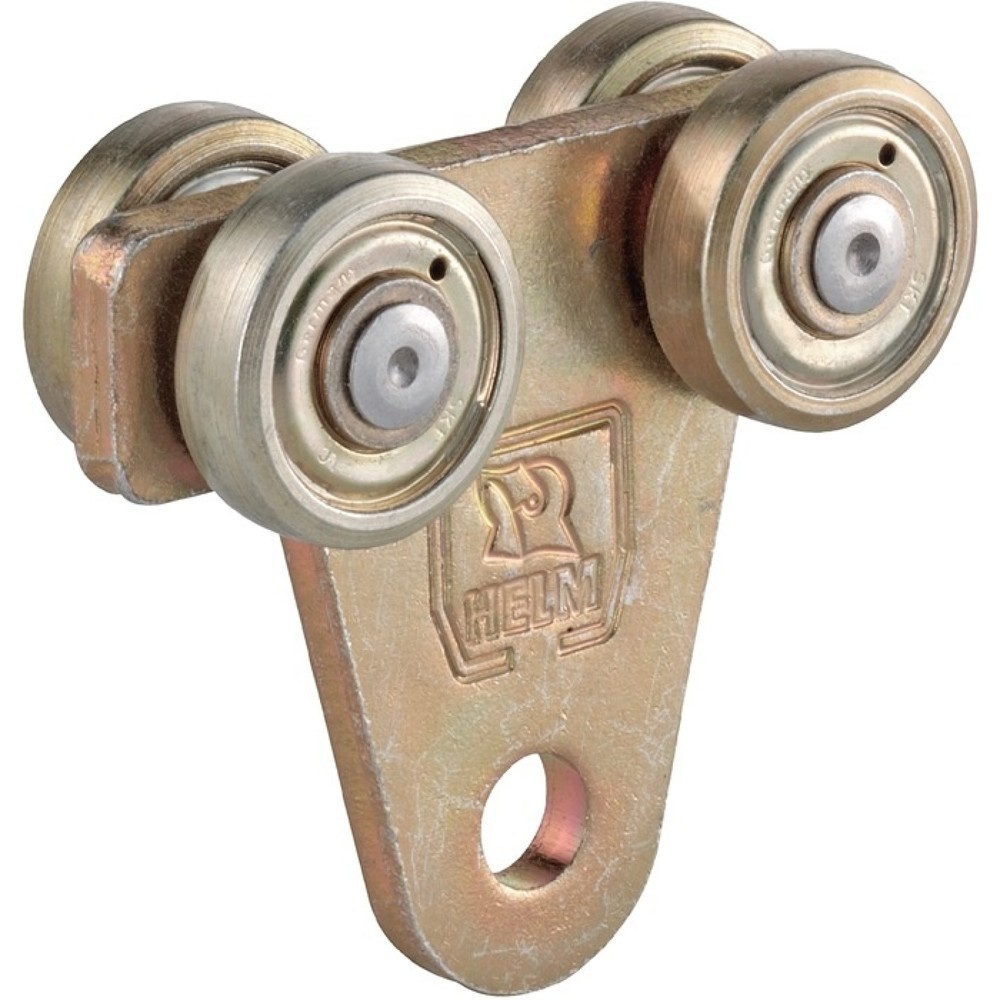 Produktabbildung: HELM Rollapparat 1110, Stahl galvanisch gelb verzinkt, 1110 passend für Profil 100, 45 kg