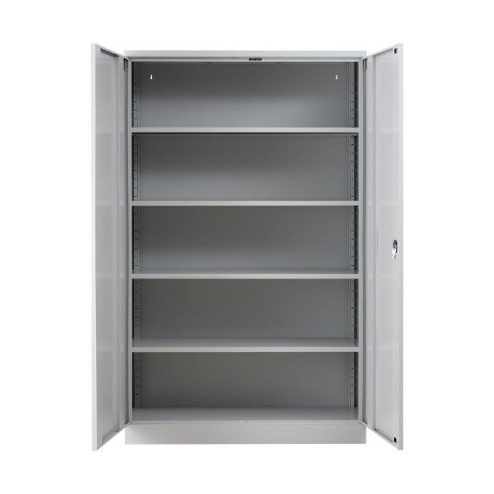 Produktabbildung Nr. 2: HEMMDAL Armoire à portes battantes, H x l x P 1 950 x 1 200 x 420 mm, gris clair
