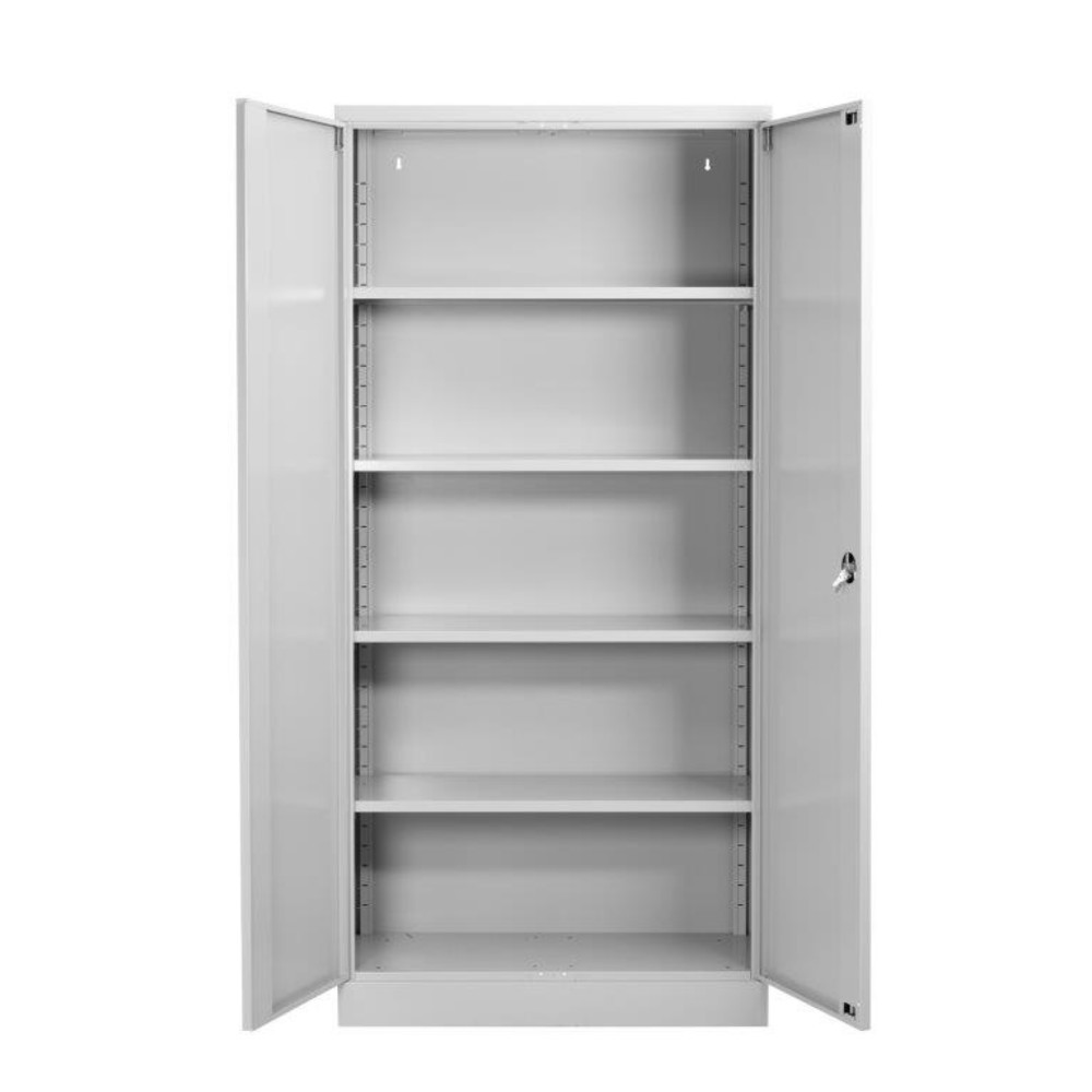 Produktabbildung Nr. 3: HEMMDAL Armoire à portes battantes, H x l x P 1 950 x 925 x 420 mm, gris clair