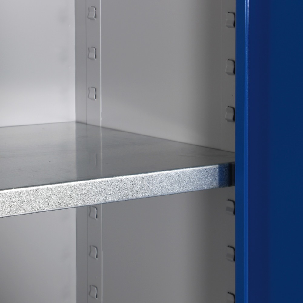 Produktabbildung Nr. 4: HEMMDAL Armoire à portes battantes d’atelier, H x l x P 1 800 x 800 x 380 mm, gris clair/bleu gentiane