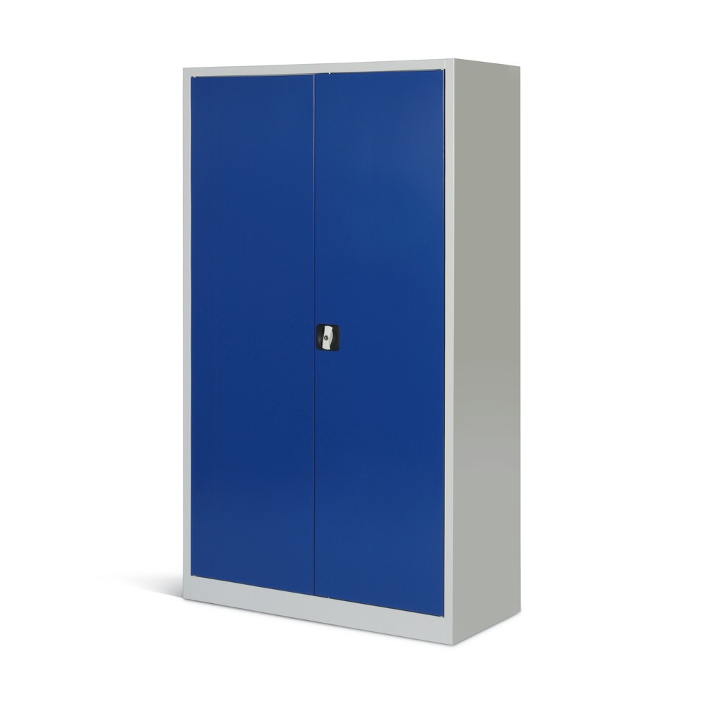 Produktabbildung Nr. 5: HEMMDAL Armoire à portes battantes d’atelier, H x l x P 1 800 x 800 x 380 mm, gris clair/bleu gentiane