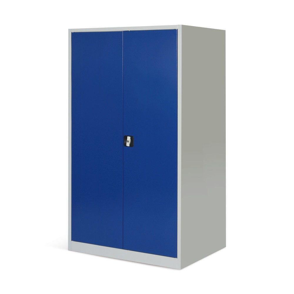 Produktabbildung Nr. 3: HEMMDAL Armoire à portes battantes d’atelier, H x l x P 1 950 x 1 200 x 600 mm, gris clair/bleu gentiane