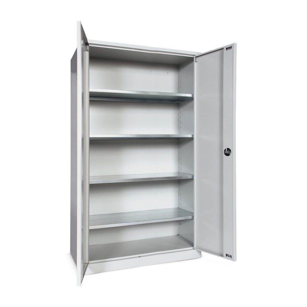 Produktabbildung Nr. 2: HEMMDAL Armoire à portes battantes d’atelier, H x l x P 1 950 x 1 200 x 500 mm, gris clair/gris clair