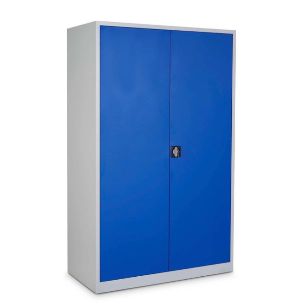 Produktabbildung Nr. 1: HEMMDAL Armoire à portes battantes HF-ST, 5 HC, HxlxP 1 950 x 1 200 x 420mm, tablettes revêtues par poudrage, gris clair / bleu gentiane