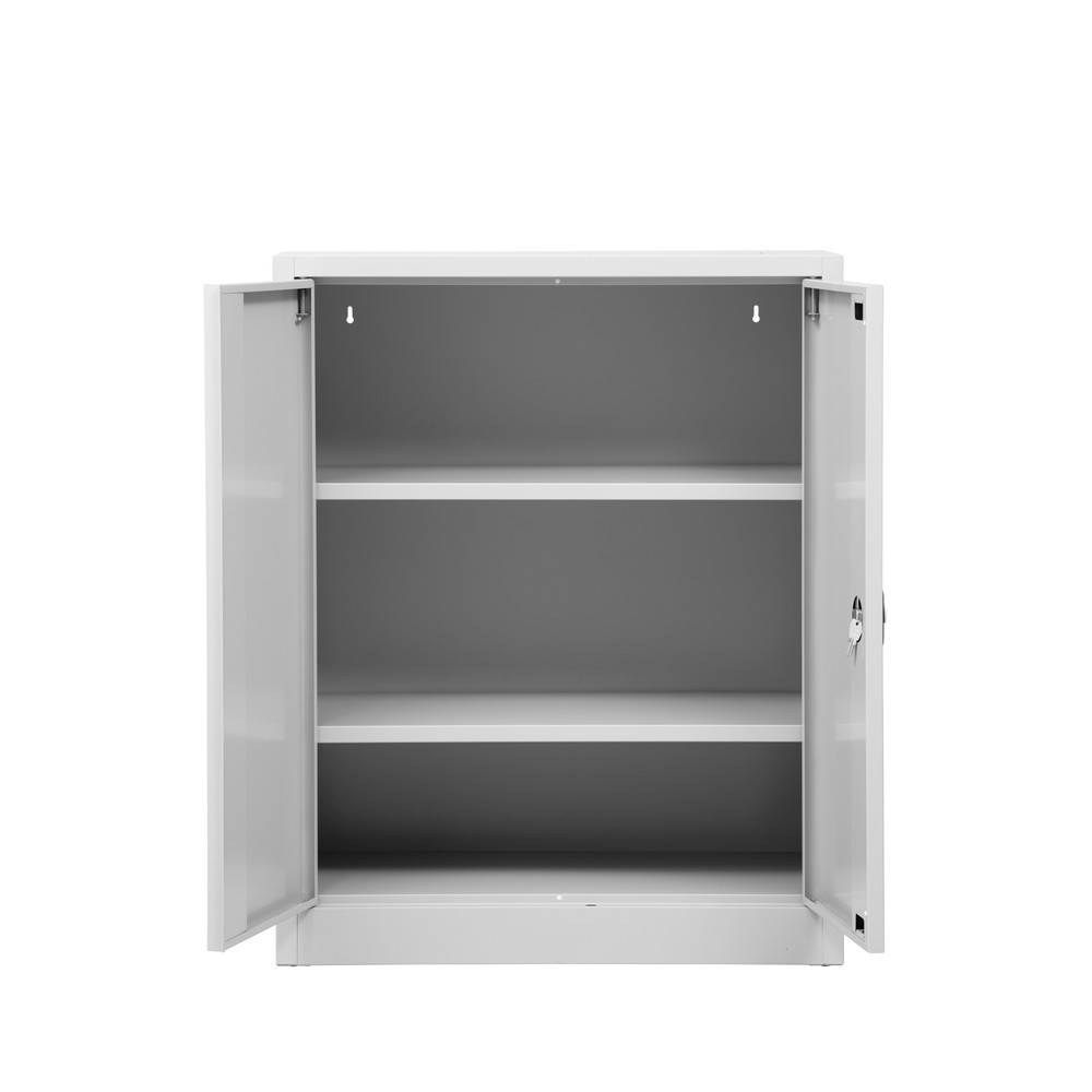 Produktabbildung Nr. 4: HEMMDAL Armoire d’appoint d’atelier avec 2 tablettes, H x l x P 1 200 x 925 x 420 mm, gris clair