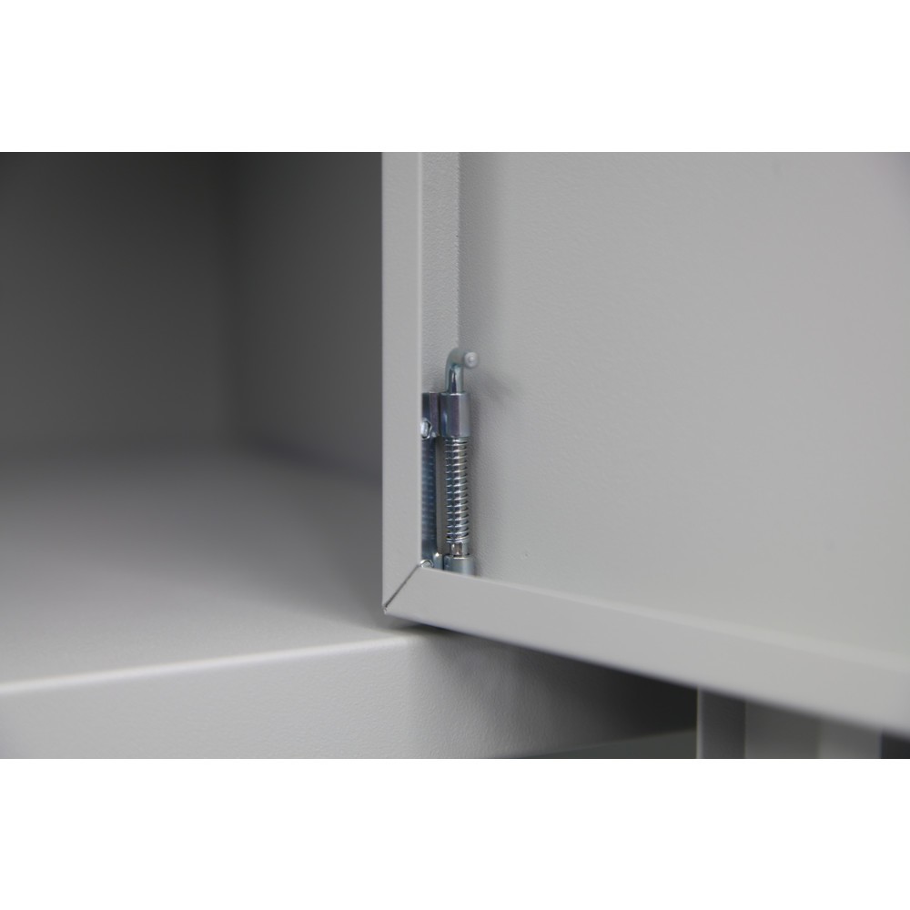 Produktabbildung Nr. 3: HEMMDAL Armoire universelle HUS-1, serrure à cylindre à pêne tournant, 4,5 HC, HxlxP 1 800 x 800 x 380 mm, tablettes galvanisées, gris clair