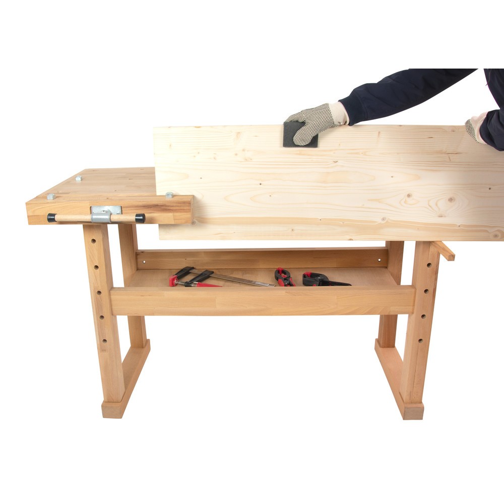 Produktabbildung Nr. 7: HEMMDAL Banc de rabotage, pieds traîneau, étau inclus