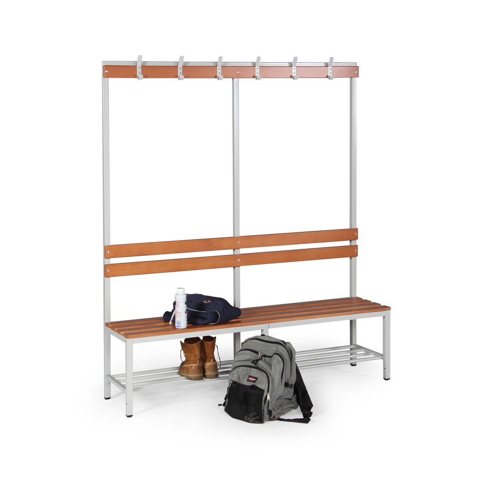 Produktabbildung Nr. 2: HEMMDAL Banc de vestiaire, 1 côté, longueur 1 600 mm, 6 crochets