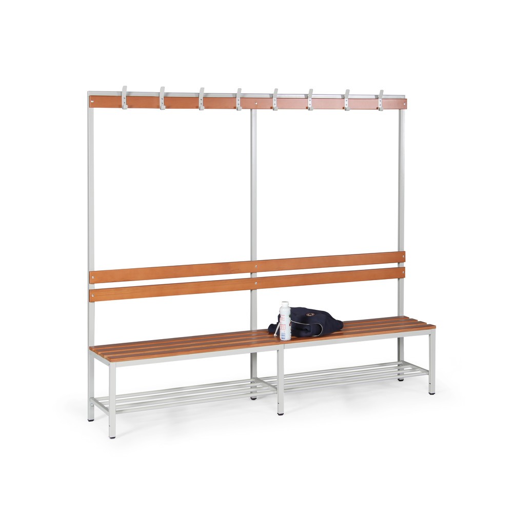 Produktabbildung Nr. 2: HEMMDAL Banc de vestiaire, 1 côté, longueur 2 000 mm, 8 crochets