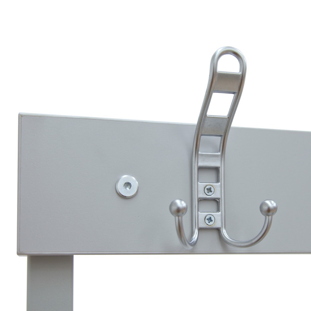 Produktabbildung Nr. 3: HEMMDAL Banc de vestiaire HUB-1, utilisable des 2 côtés, avec barre à patères et grille porte-chaussures, longueur 1 000 mm