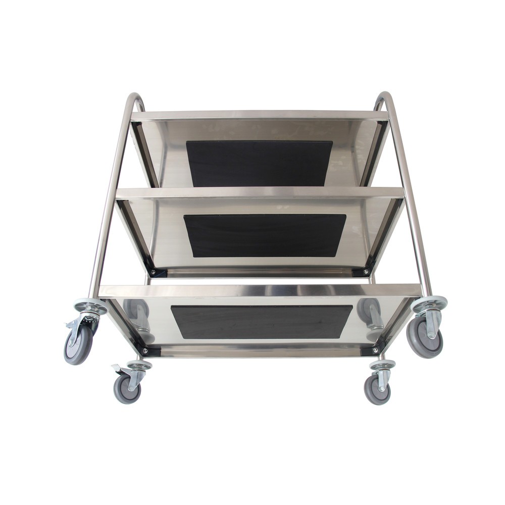 Produktabbildung Nr. 5: Chariot de service en acier inoxydable HEMMDAL, 3 niveaux