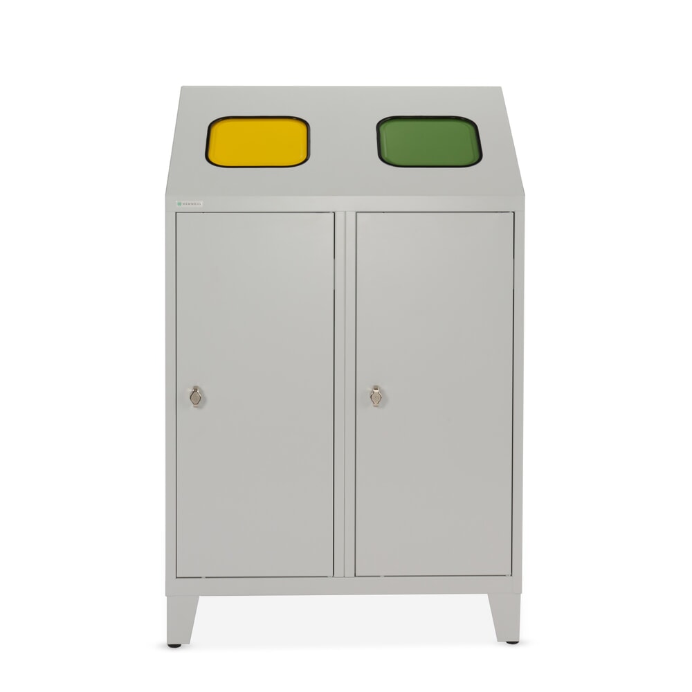 Produktabbildung Nr. 3: HEMMDAL Collecteur de déchets de recyclage Duo, avec 2 supports de sac, 120 litres chacun