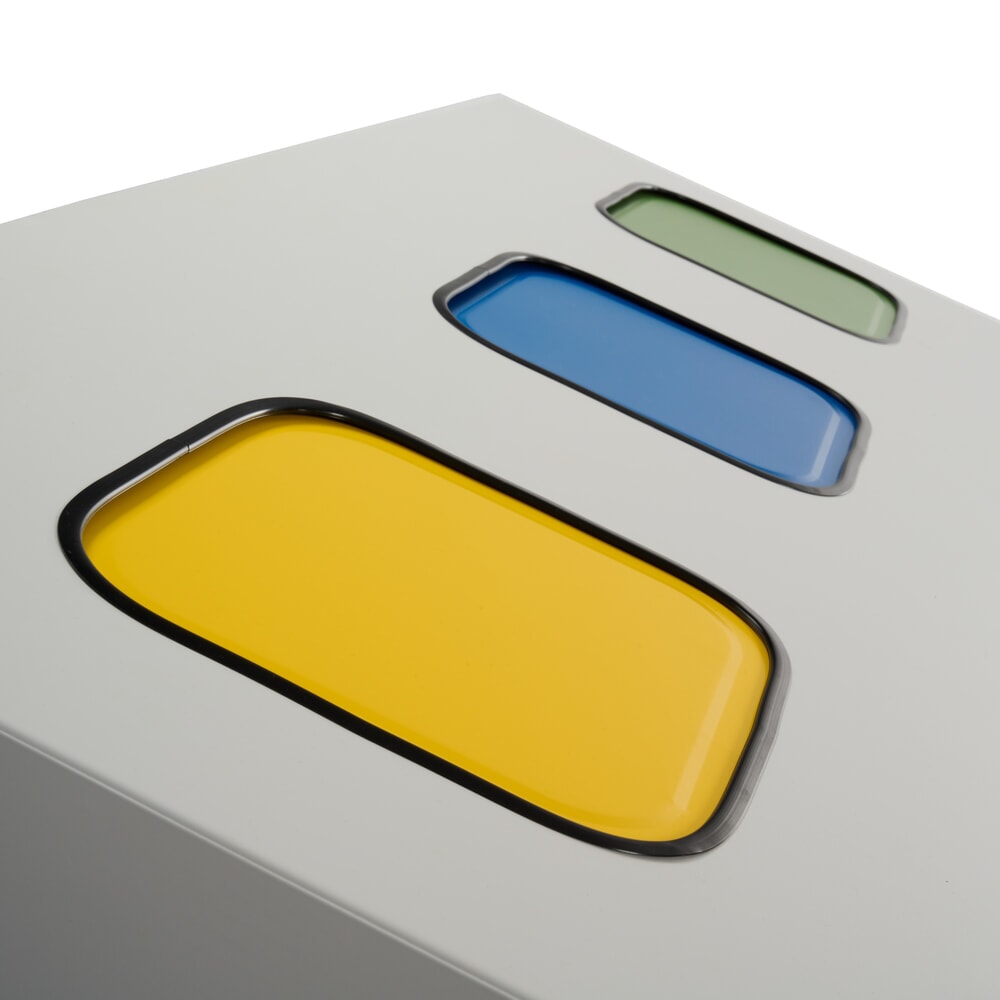 Produktabbildung Nr. 5: HEMMDAL Collecteur de déchets de recyclage Trio, avec 3 conteneurs intérieurs, 120 litres chacun