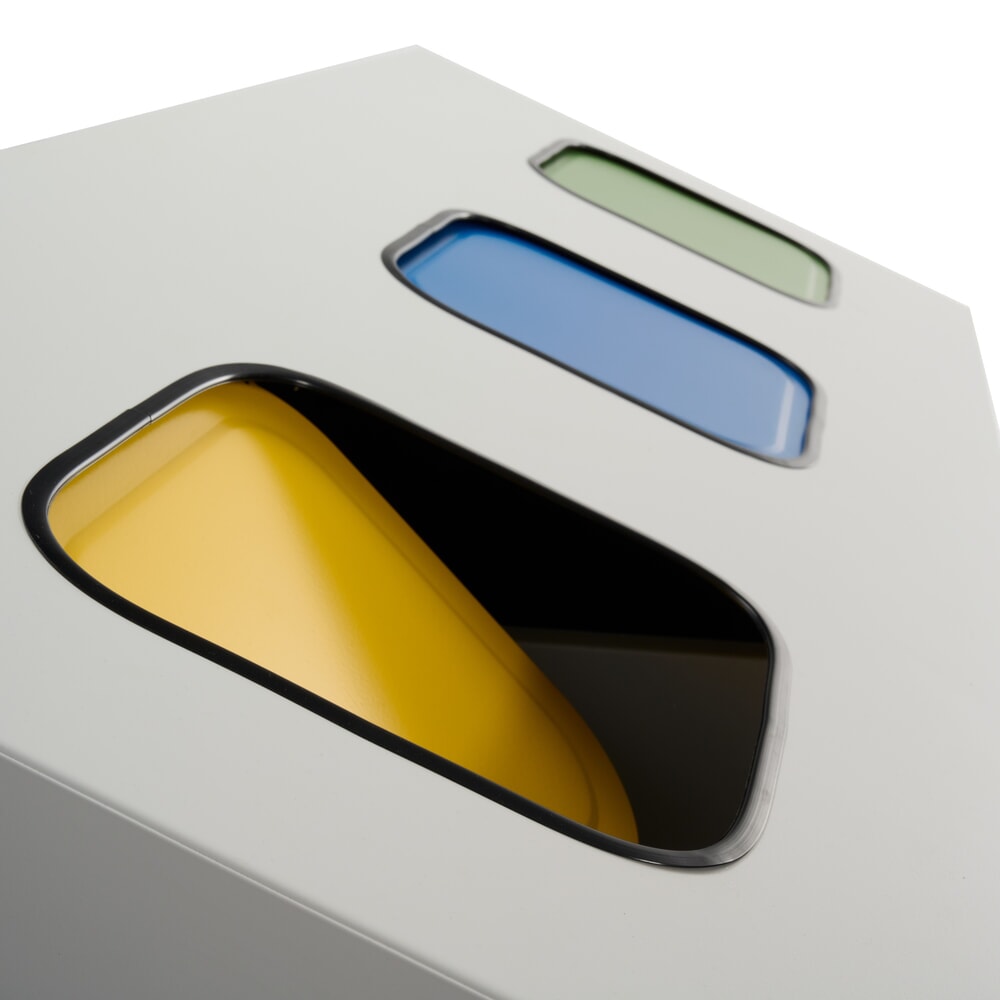 Produktabbildung Nr. 6: HEMMDAL Collecteur de déchets de recyclage Trio, avec 3 conteneurs intérieurs, 120 litres chacun