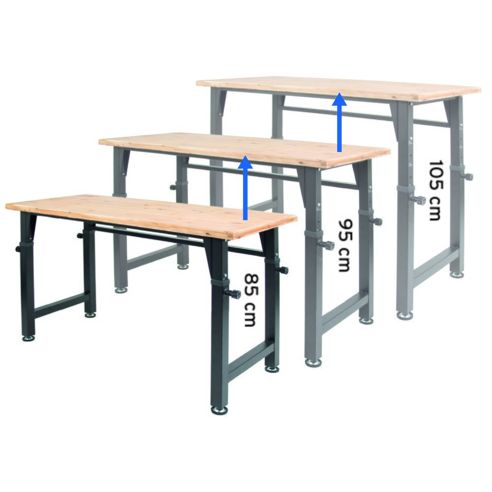 Produktabbildung Nr. 2: HEMMDAL Établi, réglable en hauteur, capacité de charge 200 kg