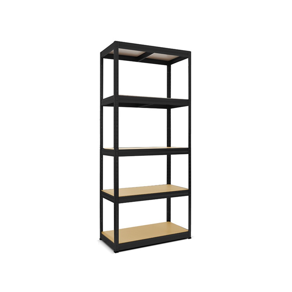 Produktabbildung Nr. 1: HEMMDAL Fachbodenregal Typ S schwarz, Fachlast 150 kg, HxBxT 1.800 x 900 x 450 mm