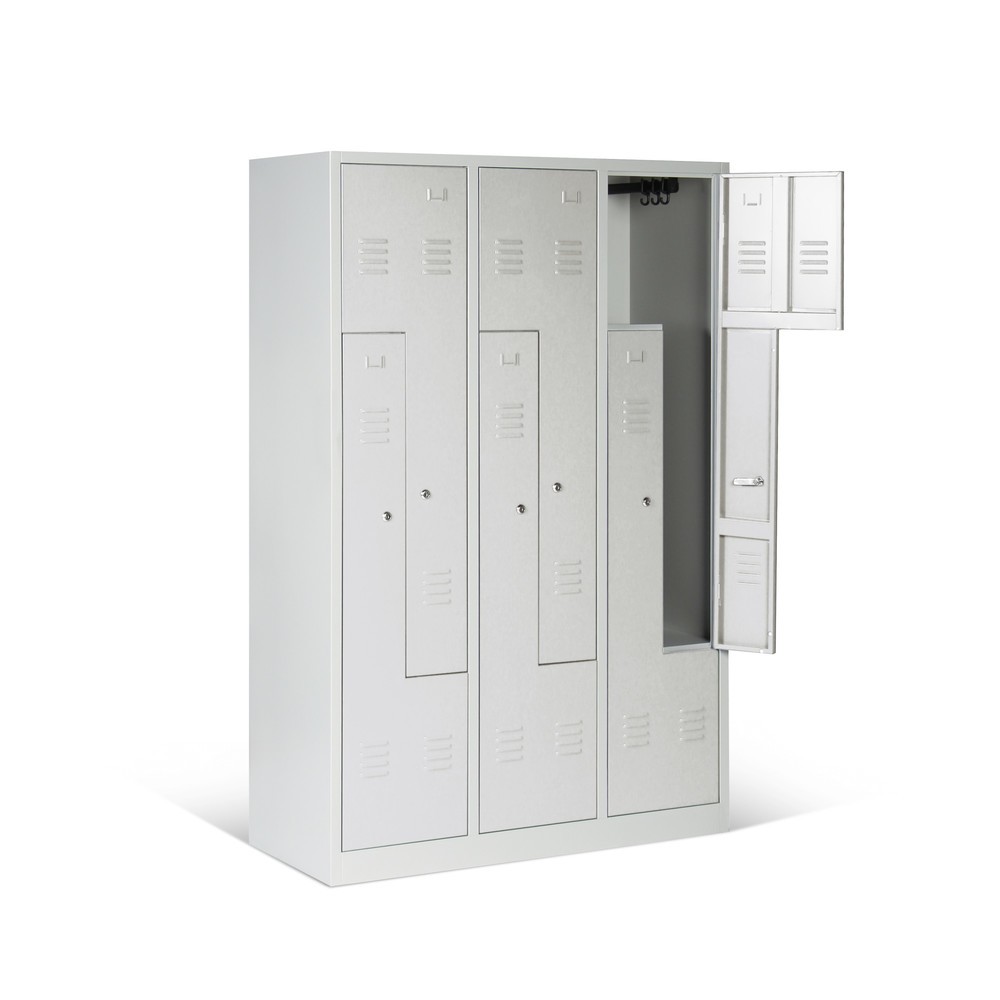 Produktabbildung Nr. 1: HEMMDAL Penderie en Z avec 6 compartiments HxlxP 1 800 x 1 200 x 500 mm