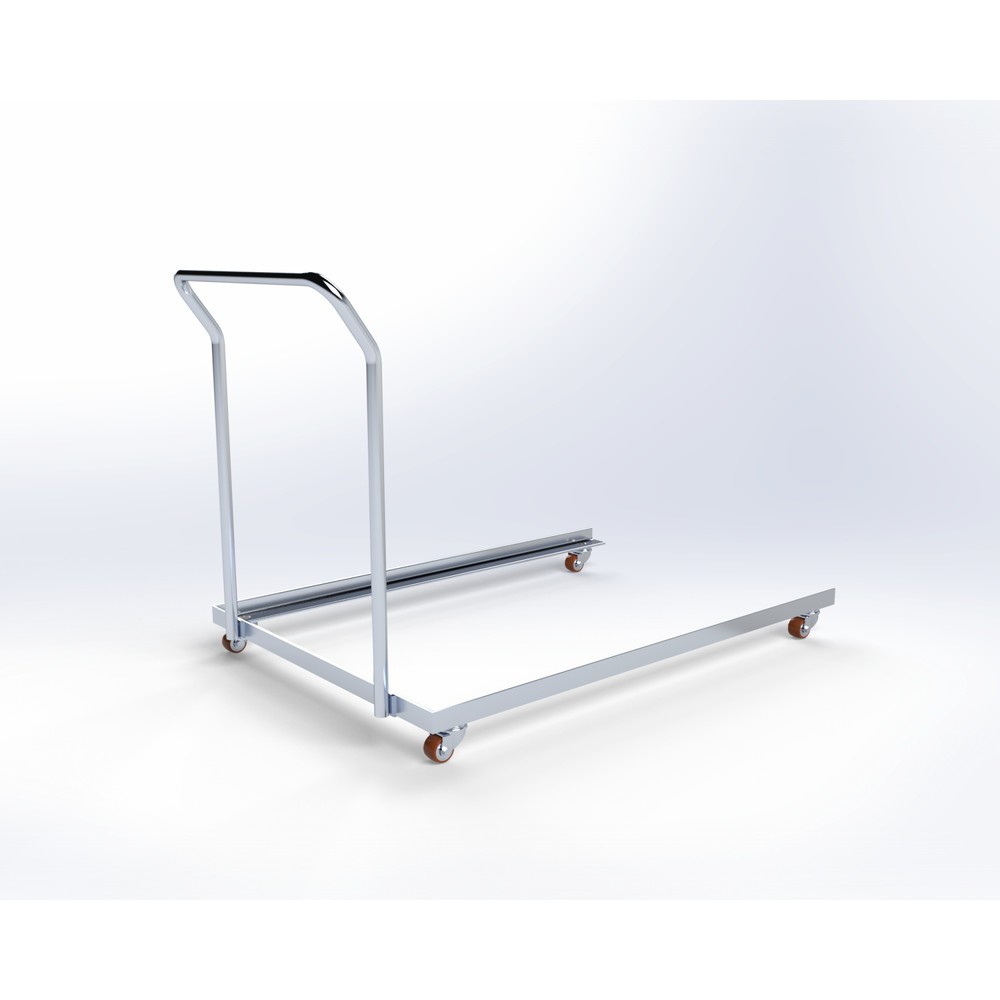 Produktabbildung Nr. 1: HEMMDAL Galet logistique, galvanisé, capacité de charge 450 kg, pour palettes 1,200 x 800 mm, avec Dossier de poussée
