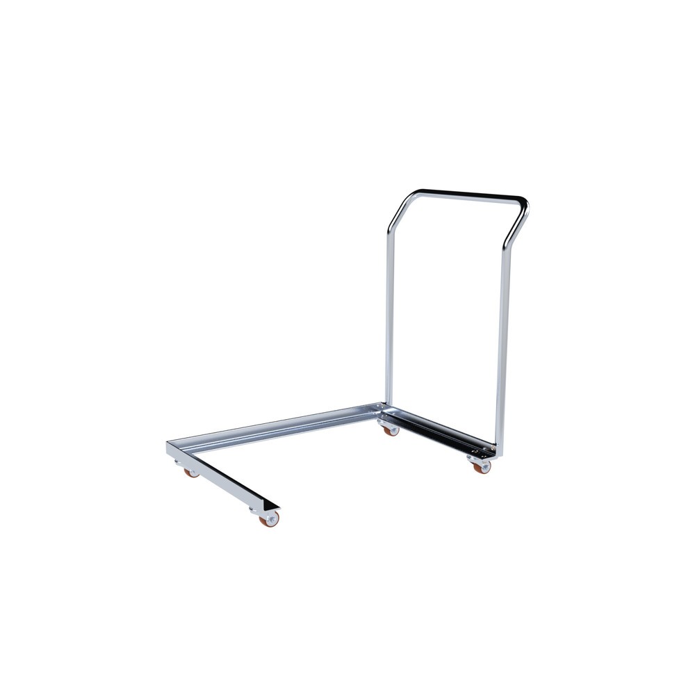 N° de l'image du produit 1 : HEMMDAL Galet logistique, galvanisé, capacité de charge 450 kg, pour palettes 800 x 600 mm, avec Dossier de poussée