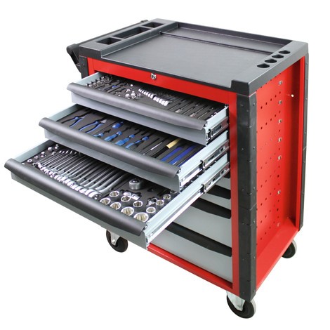 Produktabbildung Nr. 1: HEMMDAL Servante d'atelier, avec assortiment d'outils de 190 pièces