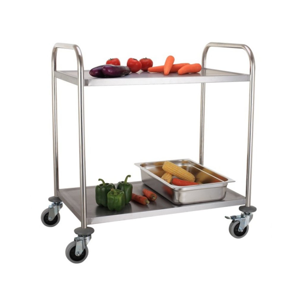 Produktabbildung Nr. 8: Servierwagen Edelstahl HEMMDAL, 2 Etagen