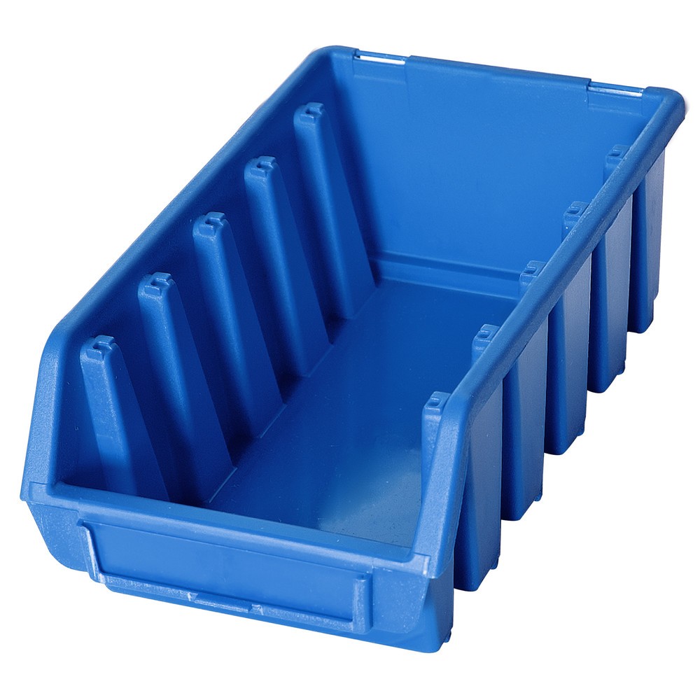 Produktabbildung: HEMMDAL Sichtlagerkasten-Set L, HxBxT 75 x 116 x 212 mm, blau, 24 Stk/VE