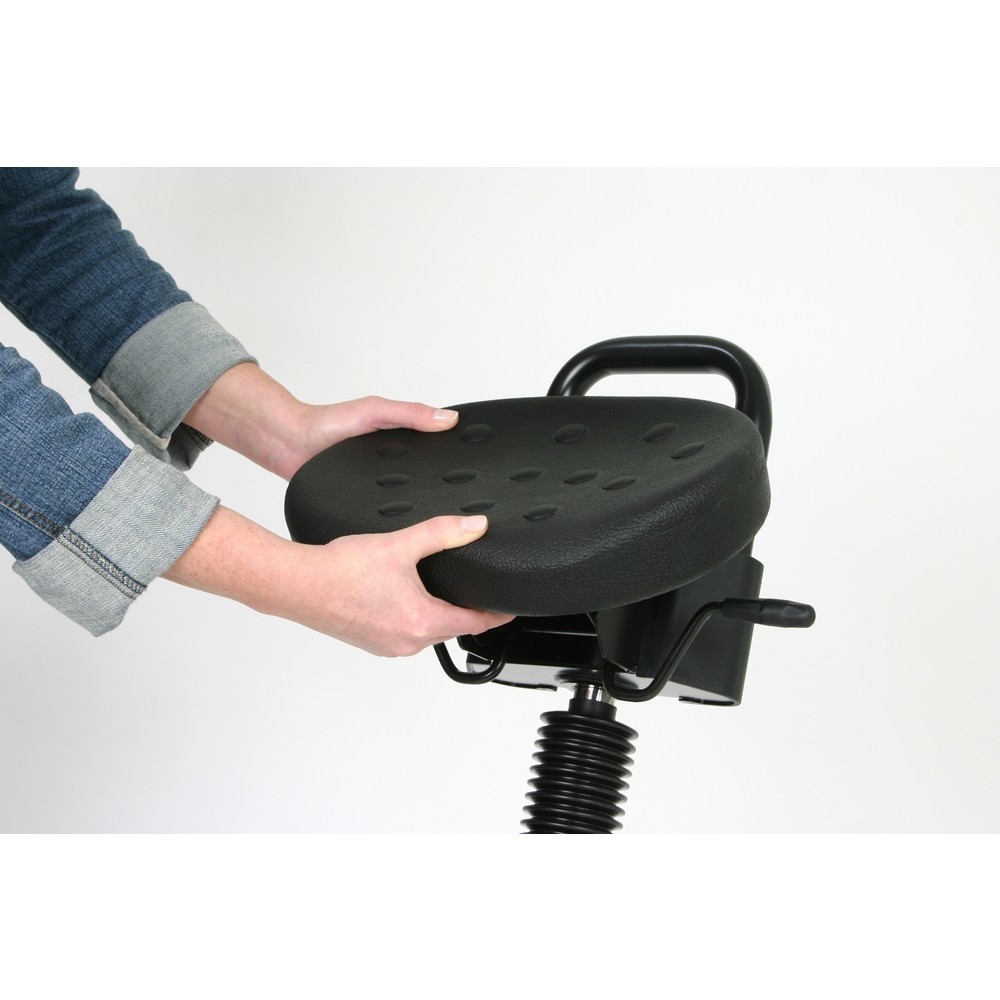 Produktabbildung Nr. 3: Siège assis-debout HEMMDAL, siège confort inclinable, hauteur d'assise 645-825 mm, poignée de transport