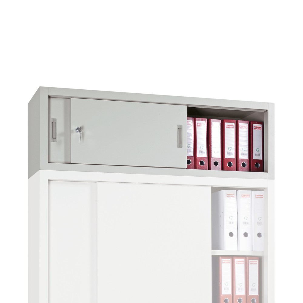 Illustration du produit: HEMMDAL Surmeuble armoire à portes coulissantes, 1 OH, gris clair
