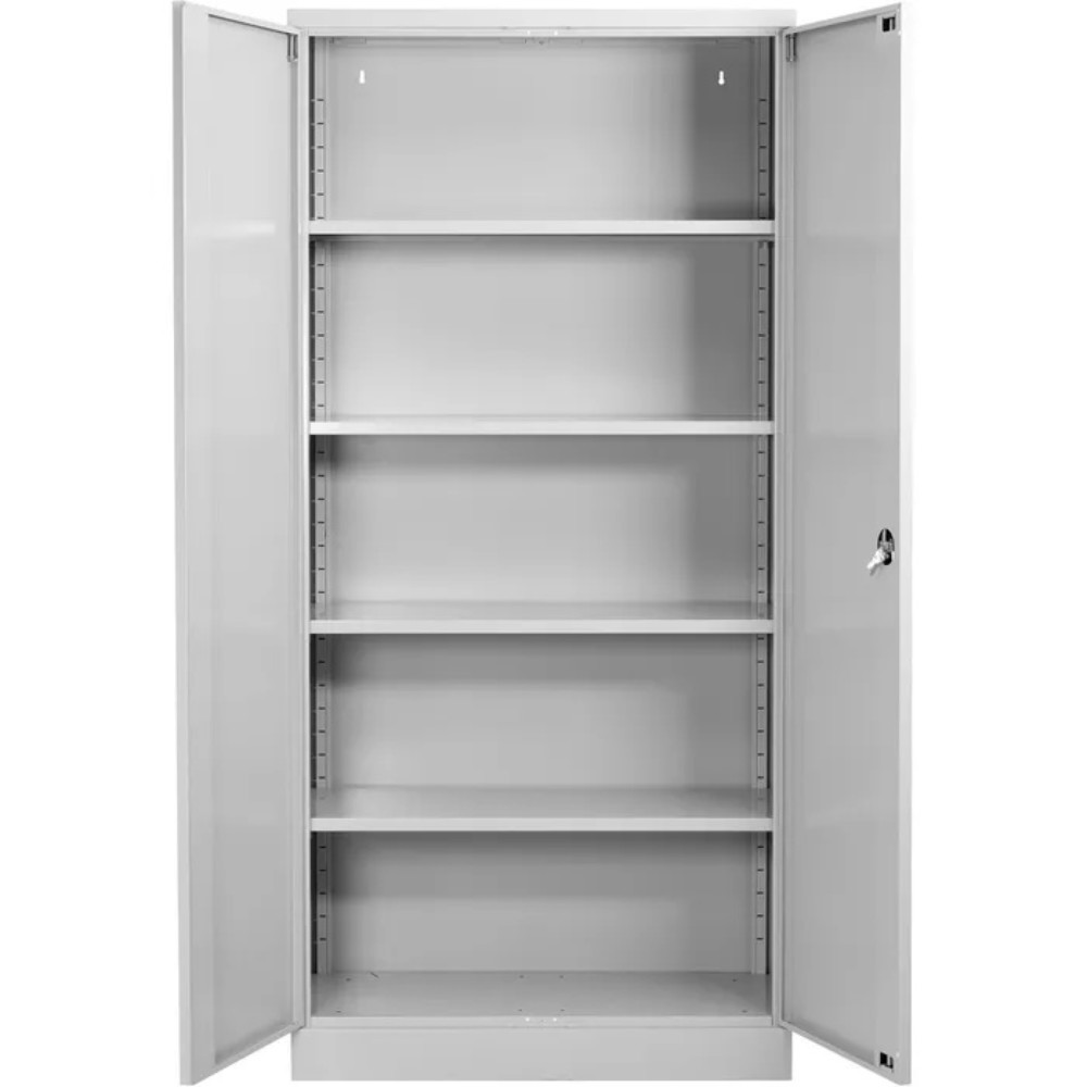 Produktabbildung Nr. 5: HEMMDAL Werkstatt-Flügeltürschrank, HxBxT 1.950 x 925 x 600 mm, lichtgrau/lichtgrau