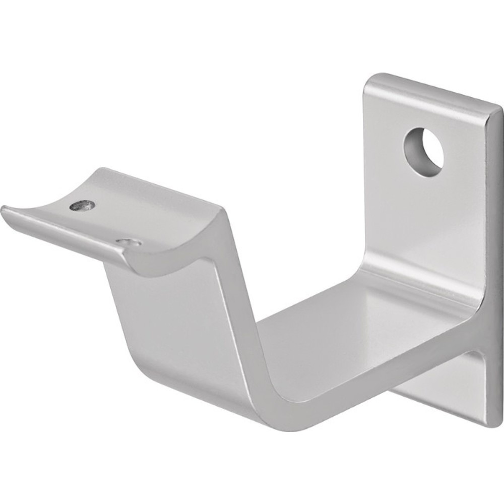 Produktabbildung: HERMETA Handlaufträger 3553, Aluminium silberfarbig eloxiert, gewölbte Auflage